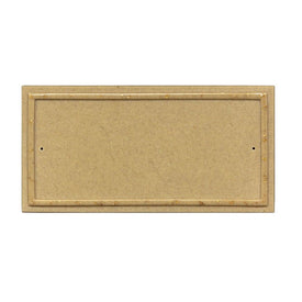 Ridgestone Rectangular Crushed Stone DIY Kit Address Plaque - Sandstone