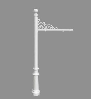 Product Image: REPST-804-WHT Outdoor/Mailboxes & Address Signs/Address Sign Posts