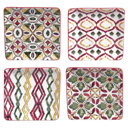 Napa Canape Plates Set of 4 Assorted