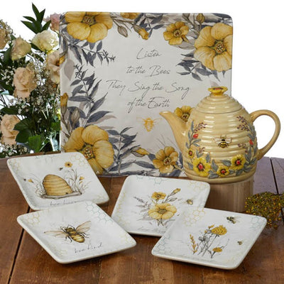 Bee Sweet 3-D Beehive Teapot