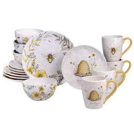 Bee Sweet 16-Piece Dinnerware Set