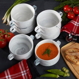 Marble Soup Crocks Set of 6