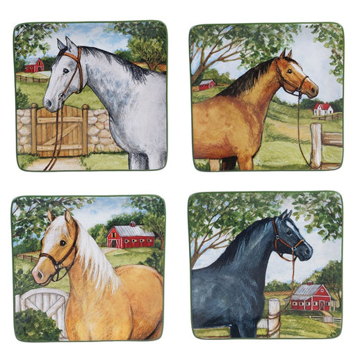 Clover Farm Salad Plates 8.5" Set of 4 Assorted