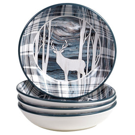 Fluidity Lodge Soup/Pasta Bowls 9" x 2" Set of 4