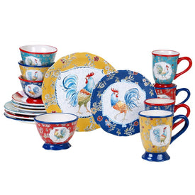 Morning Bloom 16-Piece Dinnerware Set