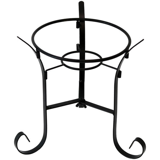 9" Steel Traditional Style Outdoor Gazing Ball Stand - Black