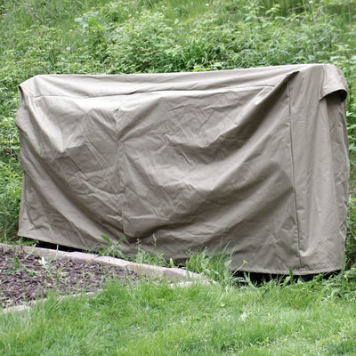 8' Heavy-Duty Firewood Log Rack Cover - Khaki
