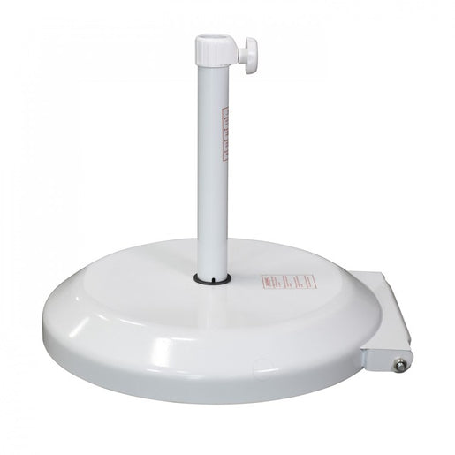 75 LBS Umbrella Base with Steel Cover - Concrete White