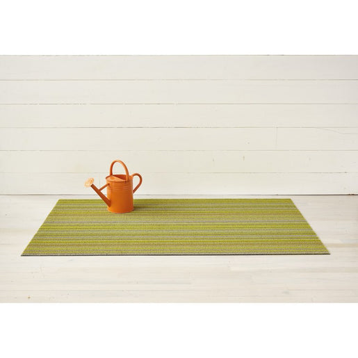 Skinny Stripe Shag Big Mat 36" x 60" - Citron
