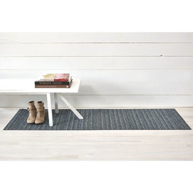 Skinny Stripe Shag Runner 24" x 72" - Forest