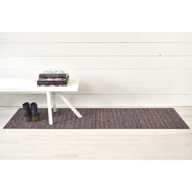 Skinny Stripe Shag Runner 24" x 72" - Mulberry