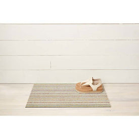 Skinny Stripe Shag Runner 18" x 28" - Soft Multi
