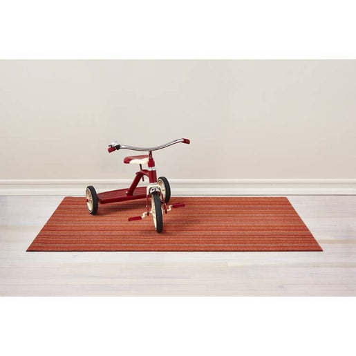 Skinny Stripe Shag Big Mat 36" x 60" - Orange