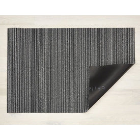 Skinny Stripe Shag Runner 18" x 28" - Shadow
