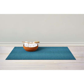 Skinny Stripe Shag Big Mat 36" x 60" - Turquoise