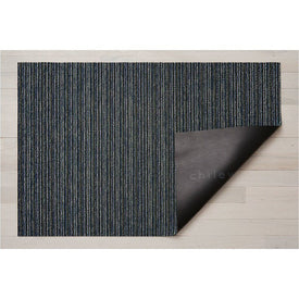 Skinny Stripe Shag Runner 18" x 28" - Forest