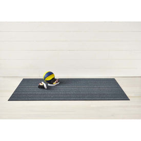 Skinny Stripe Shag Big Mat 36" x 60" - Blue