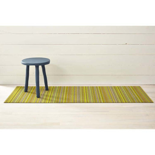 Skinny Stripe Shag Runner 24" x 72" - Citron