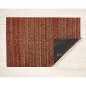 Skinny Stripe Shag Utility Mat 24" x 36" - Orange