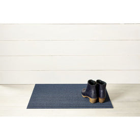 Breton Stripe Shag Mat 18" x 28" - Blueberry