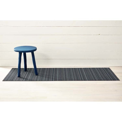 Skinny Stripe Shag Runner 24" x 72" - Blue