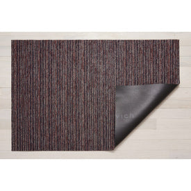 Skinny Stripe Shag Utility Mat 24" x 36" - Mulberry