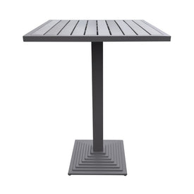 Marina Outdoor Gray Patio Bar Table