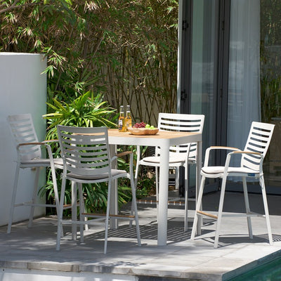 Portals Outdoor Patio Aluminum Bar Stool