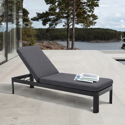 Portals Outdoor Chaise Lounge Chair with Cushions