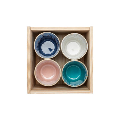 Grespresso Espresso Cups Set of 8 in Gift Box - Multi-Color