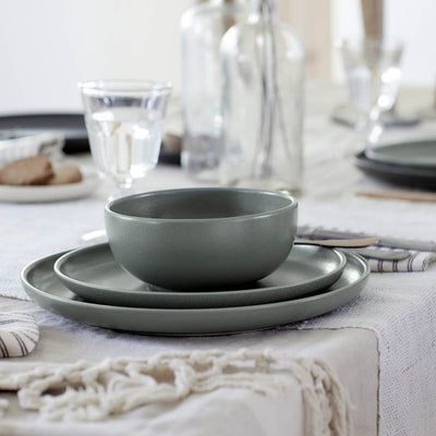 Pacifica 10" Serving Bowl with Oak Wood Lid - Artichoke