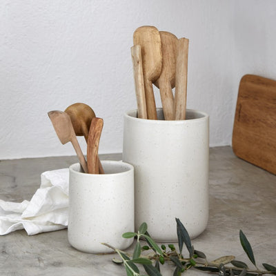 Pacifica 8" Utensil Holder/Vase - Vanilla