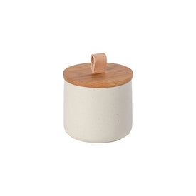 Pacifica 5" Canister with Oak Wood Lid - Vanilla