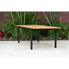 Amazonia Bowery Rectangular Extendable Patio Garden Dining Table