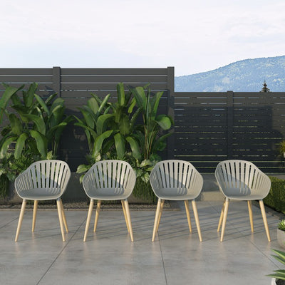 Amazonia Seven-Piece Certified Teak Rectangular Patio Dining Set