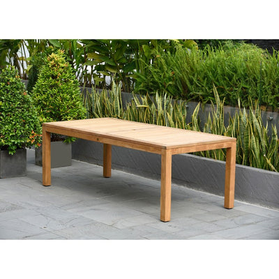 Amazonia Seven-Piece Certified Teak Rectangular Patio Dining Set