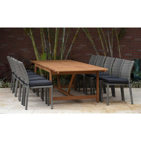 Amazonia Eleven-Piece Extendable Rectangular Dining Set