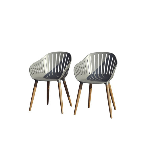 Amazonia Two-Piece Eucalyptus Wood Chairs Set
