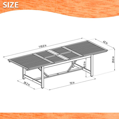 Amazonia Nine-Piece Rectangular Patio Dining Set
