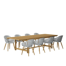 Amazonia Nine-Piece Rectangular Patio Dining Set