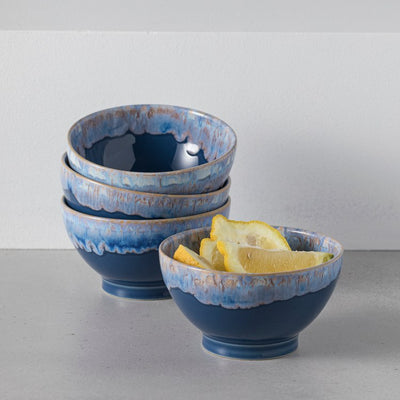 Latte Bowls 6" Latte Bowls Set of 4 - Denim