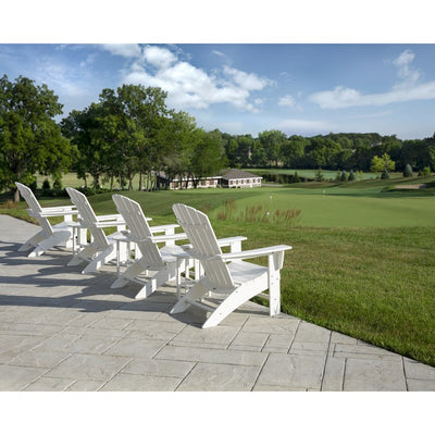 Nautical Curveback Adirondack Chair - White