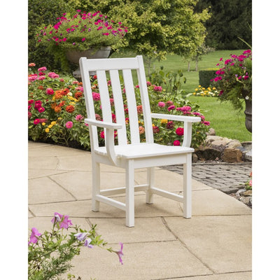 Vineyard Dining Arm Chair - White
