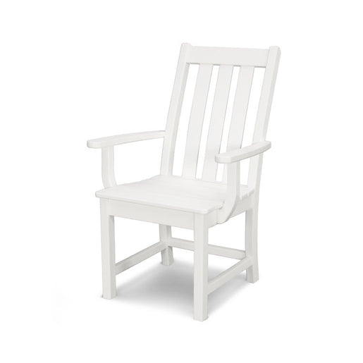 Vineyard Dining Arm Chair - White