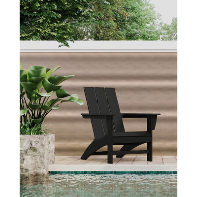 Modern Adirondack Chair - Black