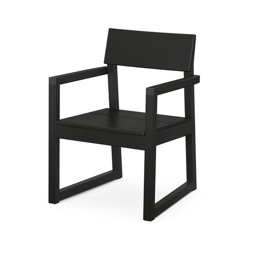Edge Dining Arm Chair - Black