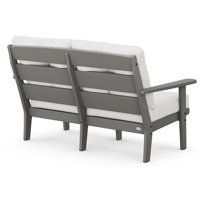 Lakeside Deep Seating Loveseat - Slate Gray/Textured Linen