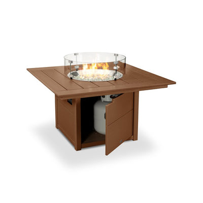 Square 42" Fire Pit Table - Teak