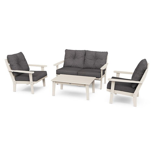 Lakeside Four-Piece Deep Seating Set - Sand/Ash Charcoal