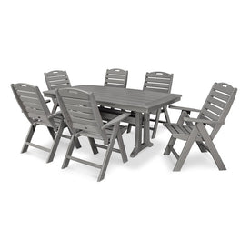 Nautical Seven-Piece Dining Set - Slate Gray